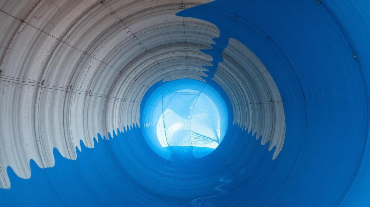 عملية تبطين خزان مياه أرضي بمادة إيبوكسية لمنع التسرب