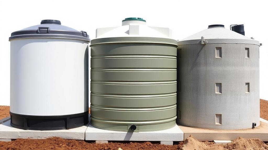 أنواع خزانات المياه: بلاستيك وفيبر جلاس وخرساني مع تفاصيل البناء