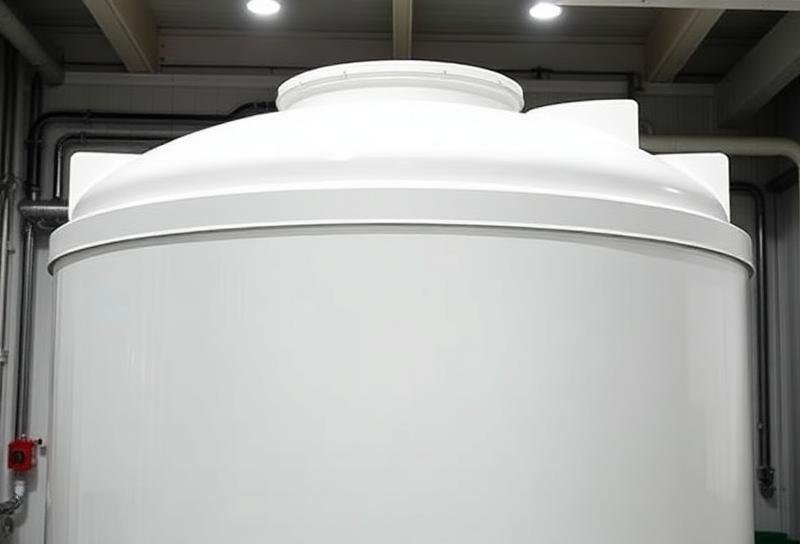 خزان فيبر جلاس نظيف بغطاء محكم بعد التعقيم