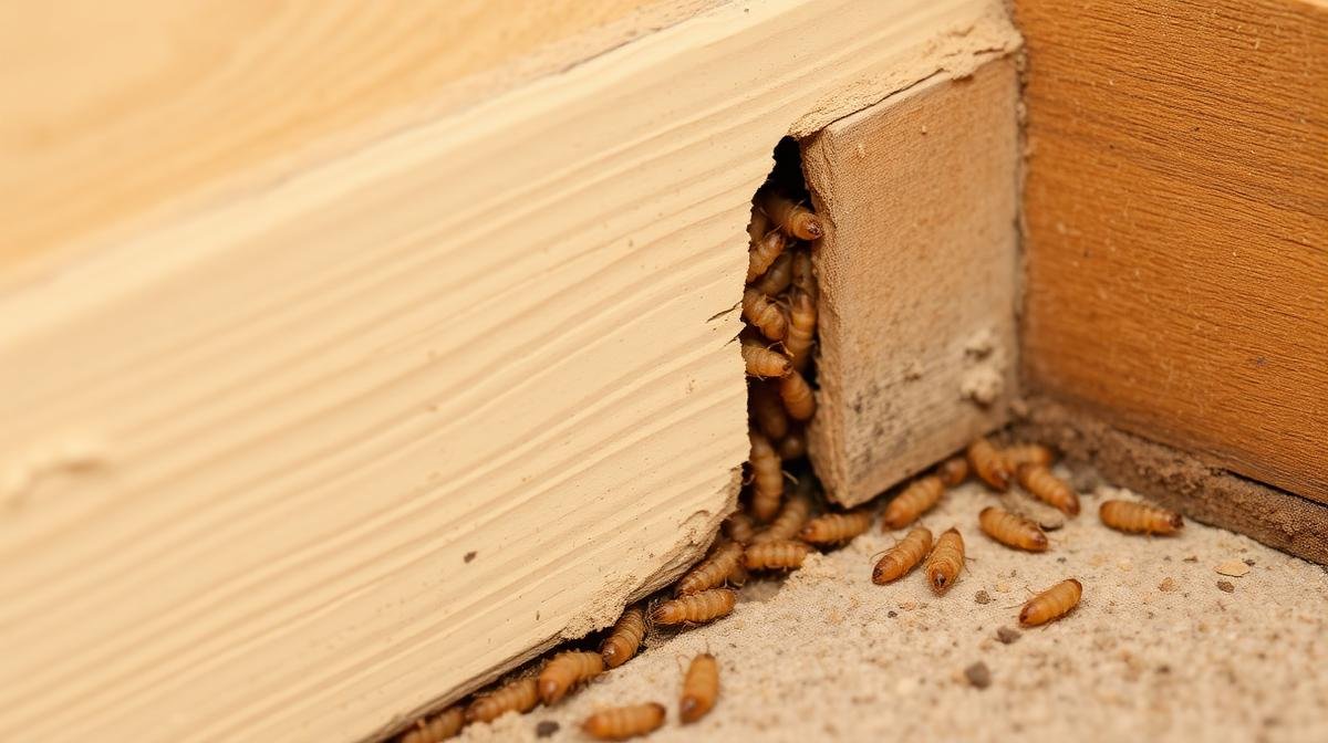 علامات تستدعي الاتصال بشركة مكافحة - أنابيب نمل أبيض وتلف خشب