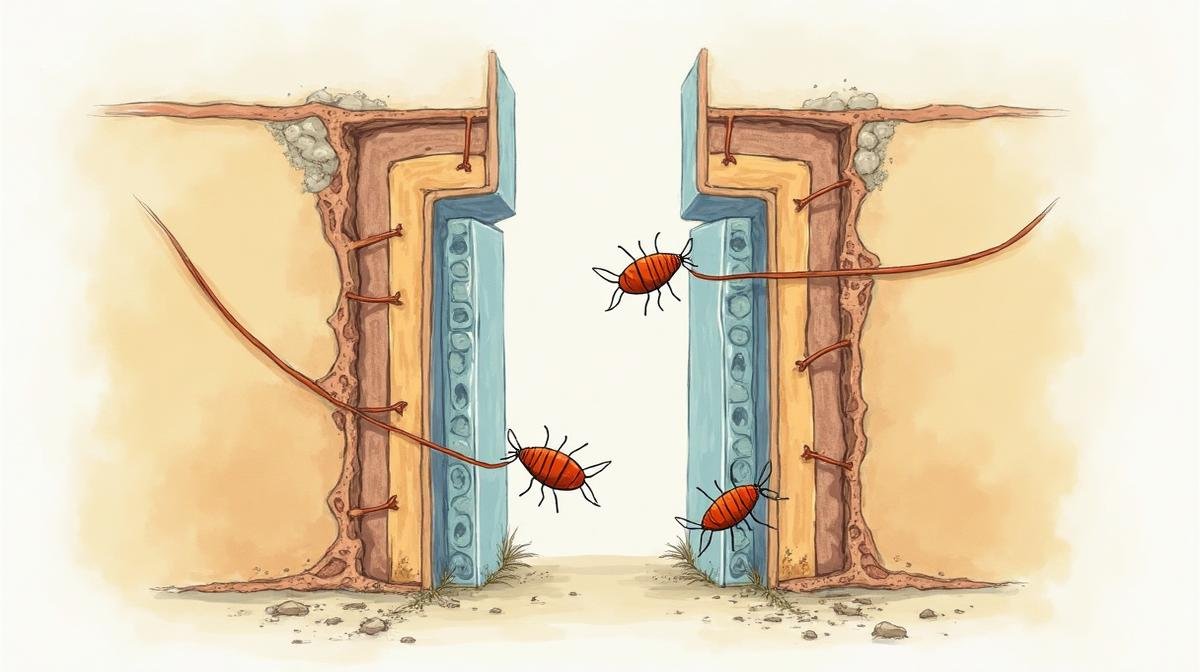 انتقال بق الفراش من الجيران عبر الجدران المشتركة