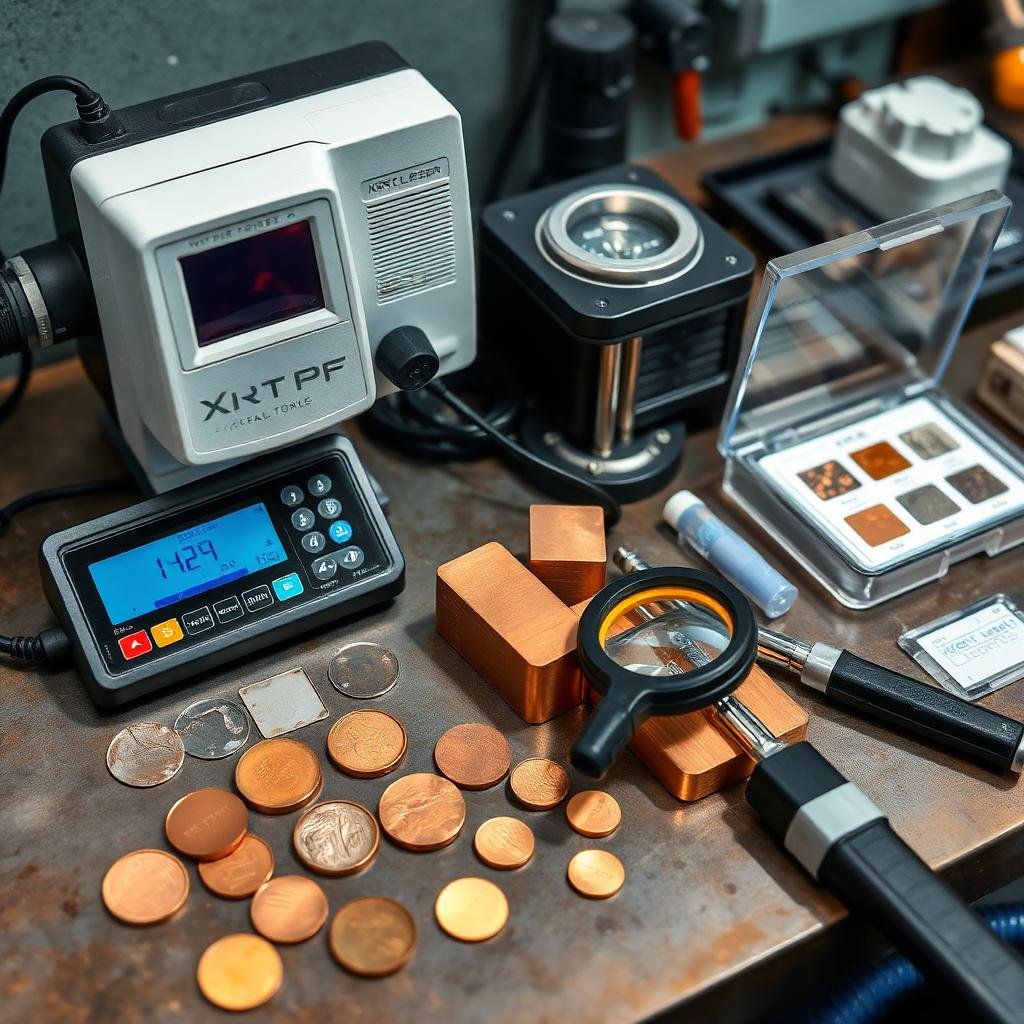 طرق اختبار وتمييز أنواع النحاس المختلفة