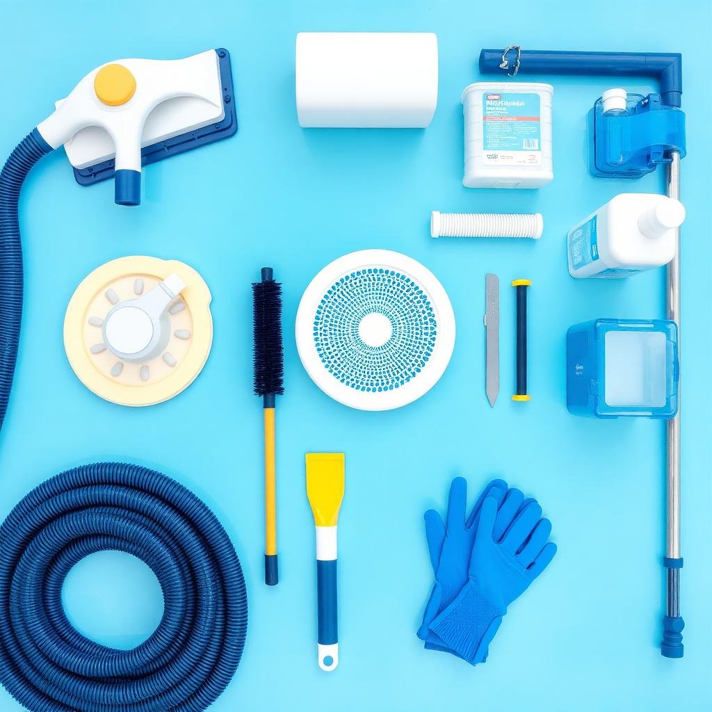 أدوات ومعدات تنظيف المسابح الاحترافية