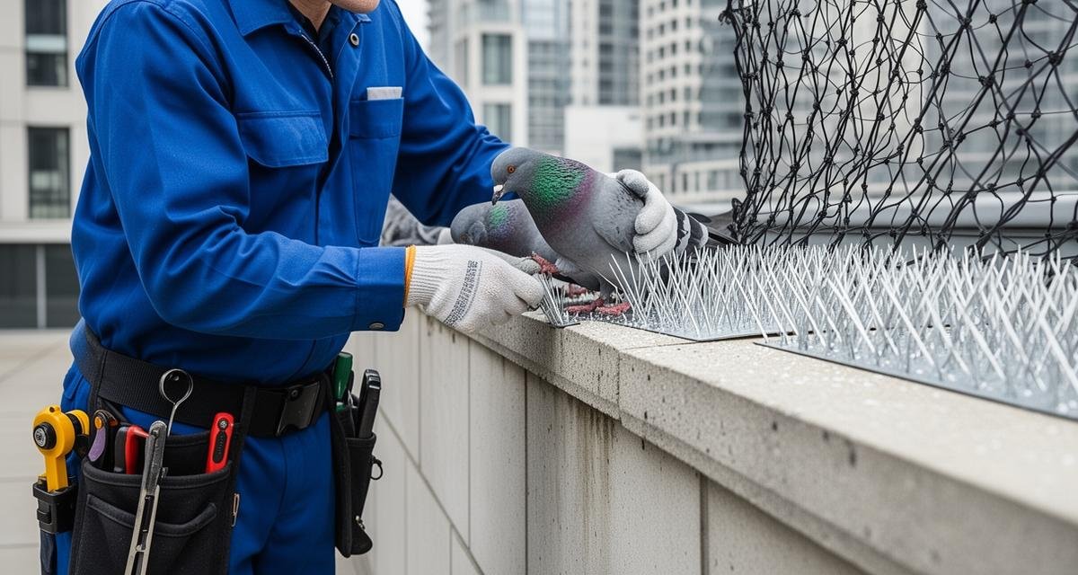 صورة خدمة تركيب طارد الحمام بمكة