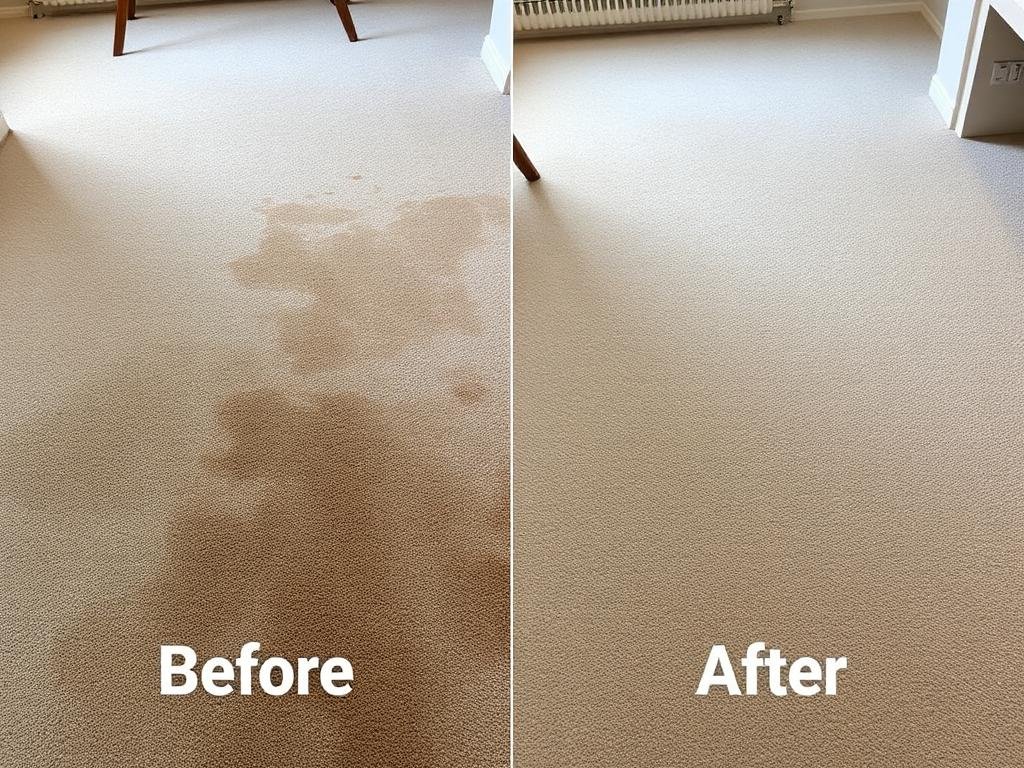 نتيجة غسيل السجاد قبل وبعد التنظيف - خبراء مكة