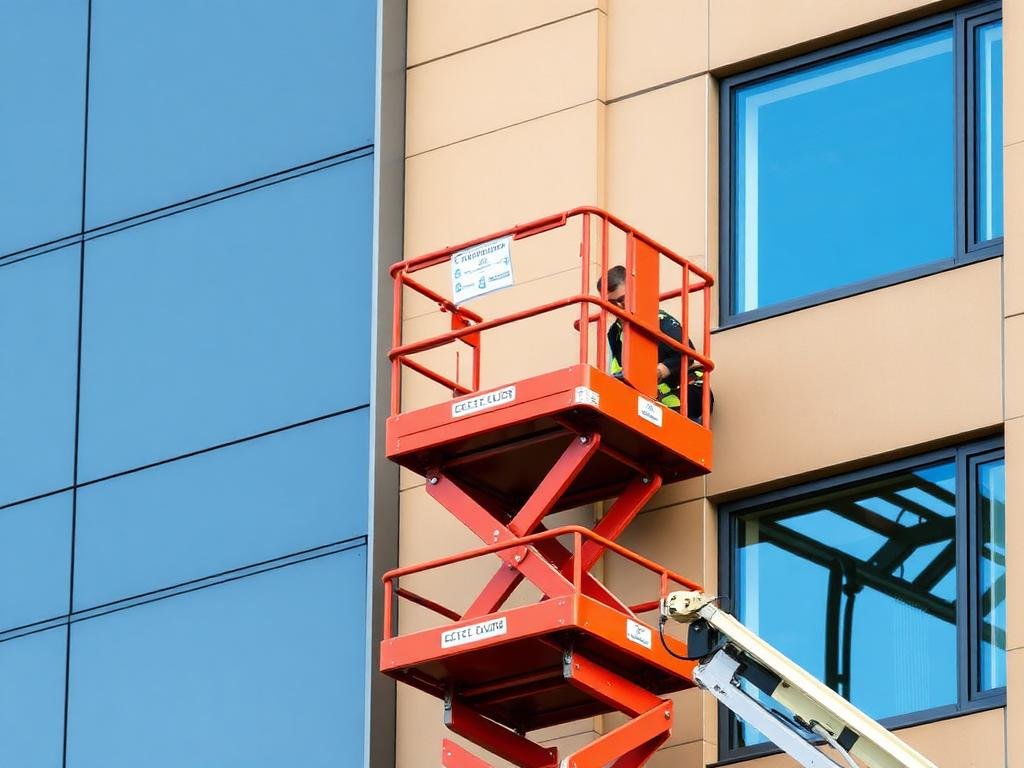 رافعات هيدروليكية لتنظيف واجهات المباني - خبراء مكة