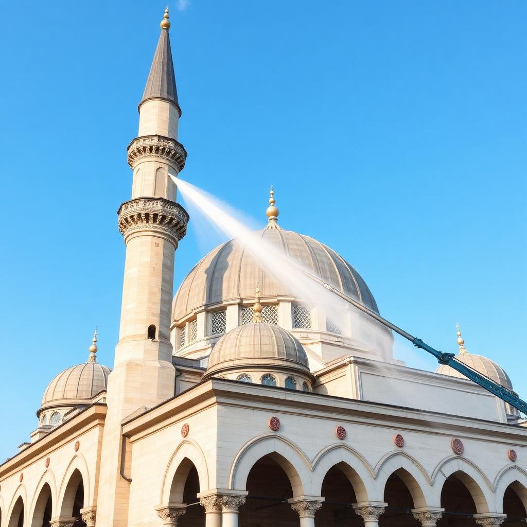 تنظيف واجهات المسجد الخارجية - خبراء مكة