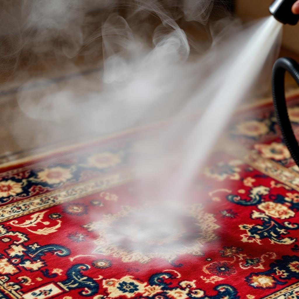تنظيف السجاد بالبخار الساخن لإزالة البقع والأوساخ - خبراء مكة