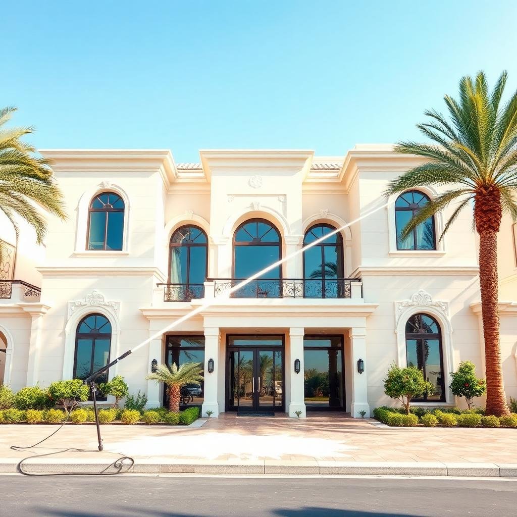 تنظيف واجهات الفلل الخارجية بمكة