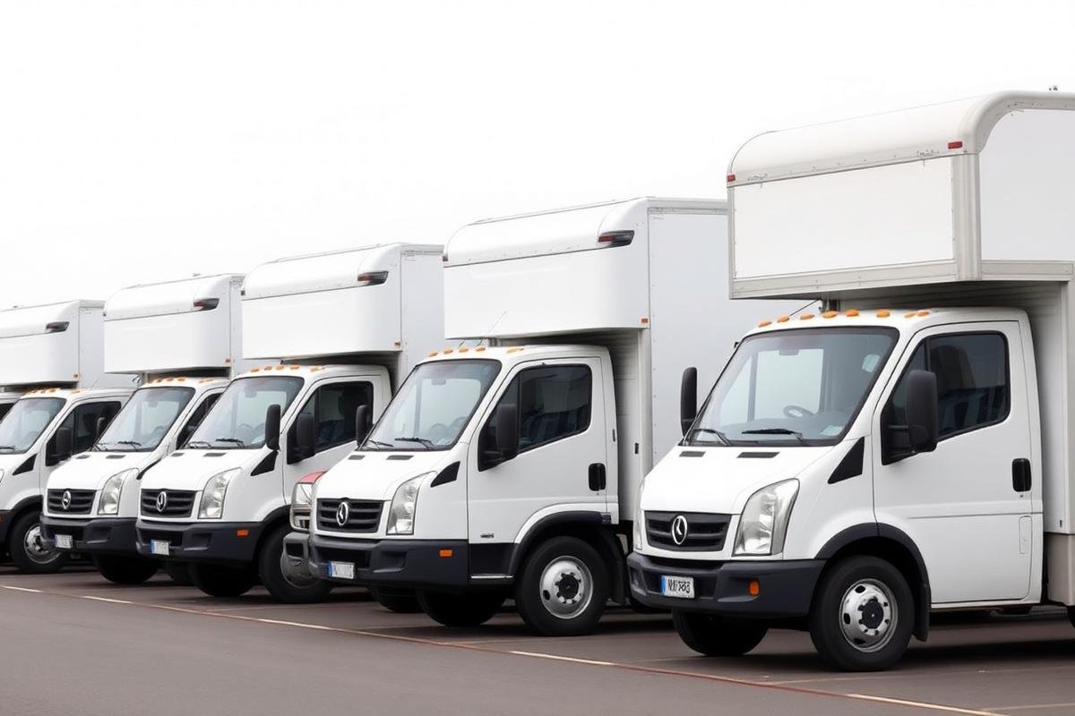 أسطول سيارات نقل العفش المجهزة