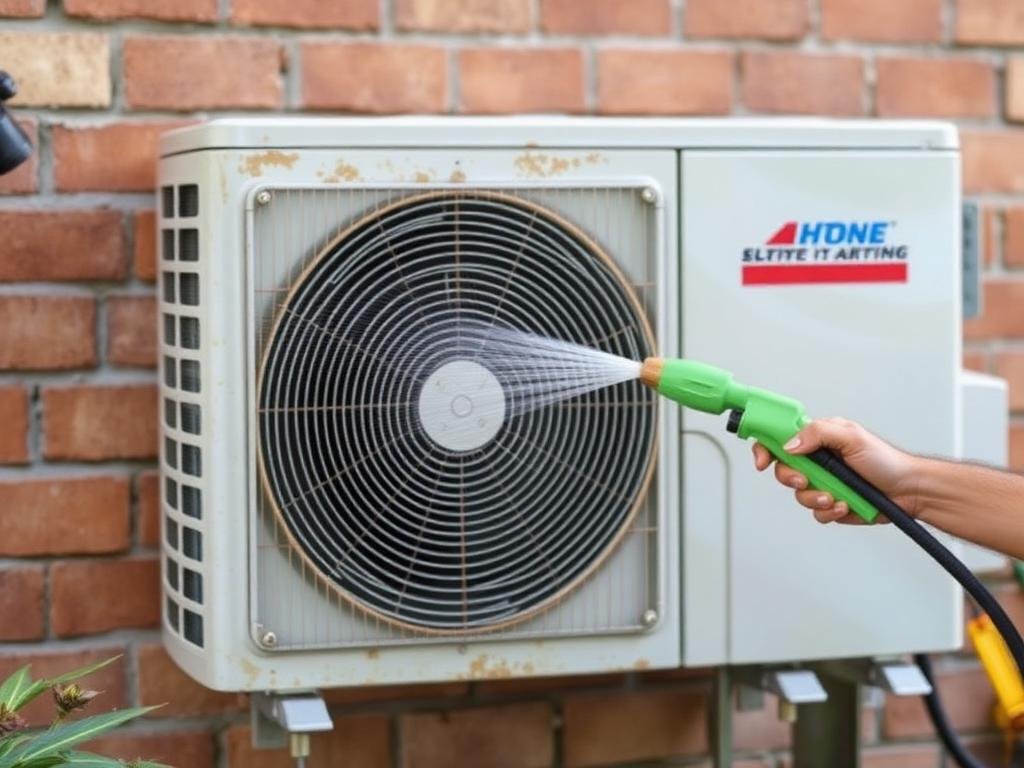 تنظيف الوحدة الخارجية للمكيف