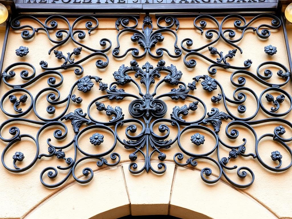 أعمال فيرفورجيه وحديد مشغول زخرفي لواجهة منزل بمكة