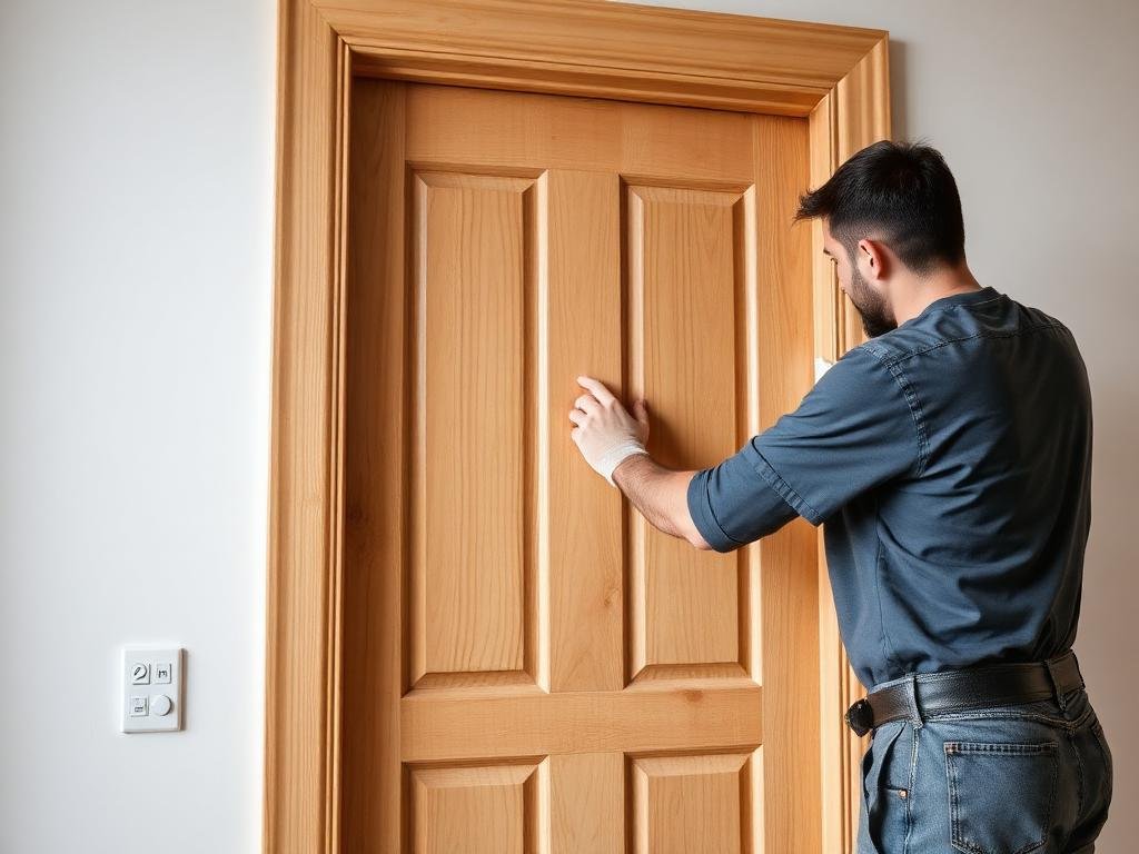 إصلاح وتركيب الأبواب الخشبية