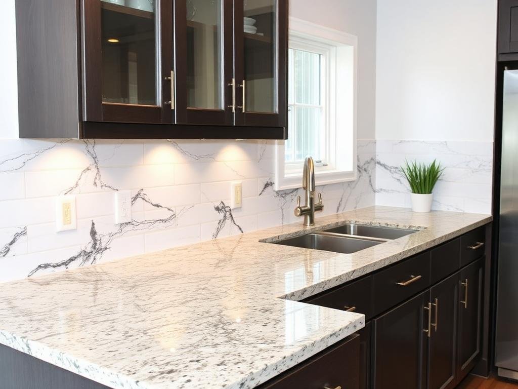 تركيب سطح الرخام والجرانيت