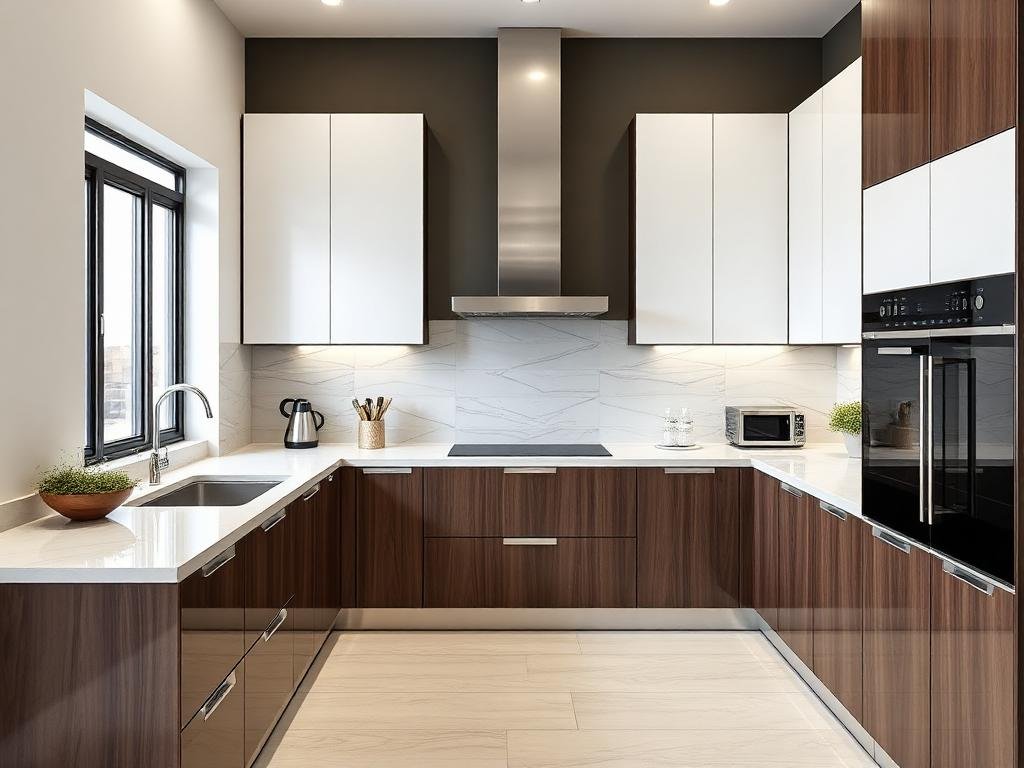 مطبخ جديد مركب بالكامل