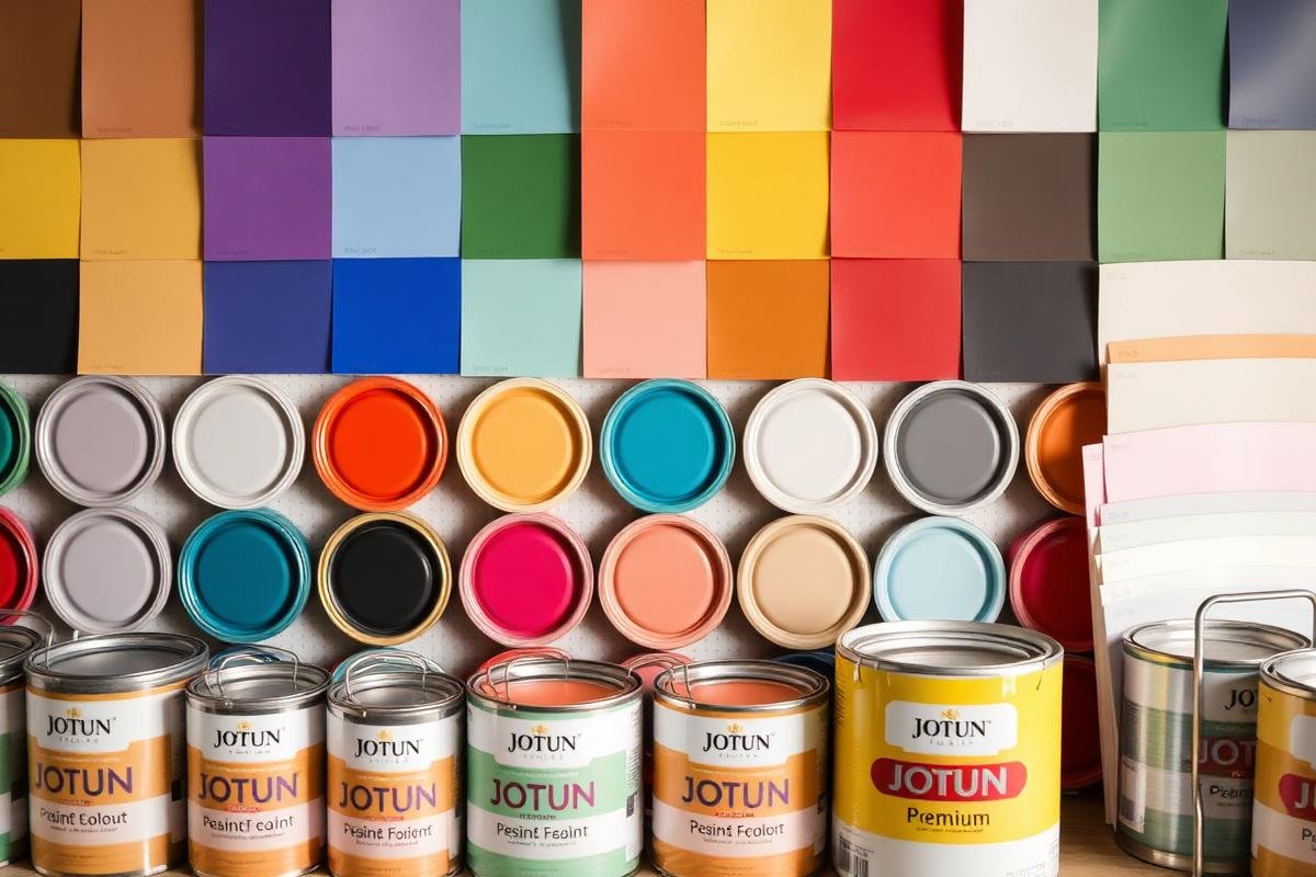 عينات ألوان دهانات متنوعة لاختيار اللون المناسب