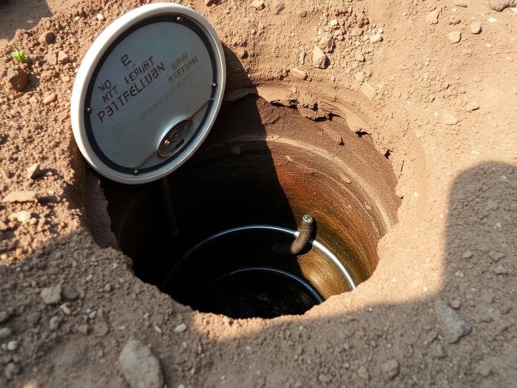 فتح غطاء البيارة للتنظيف