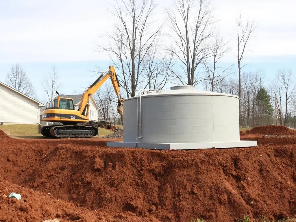 حفر وتأسيس وتوصيل بيارات صرف صحي جديدة (New Septic Installation)