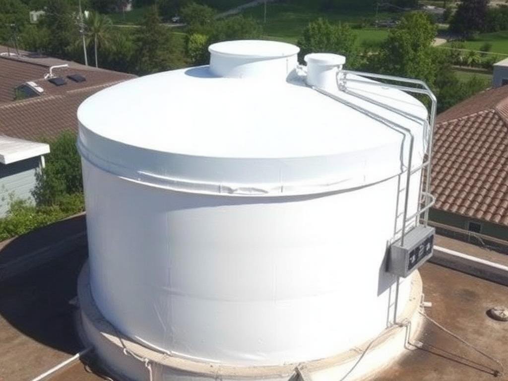 عزل الخزان بالفوم الحراري