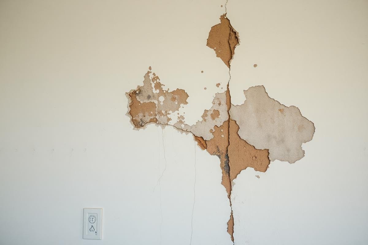 أضرار تسربات المياه على الجدران - علامات الرطوبة والعفن