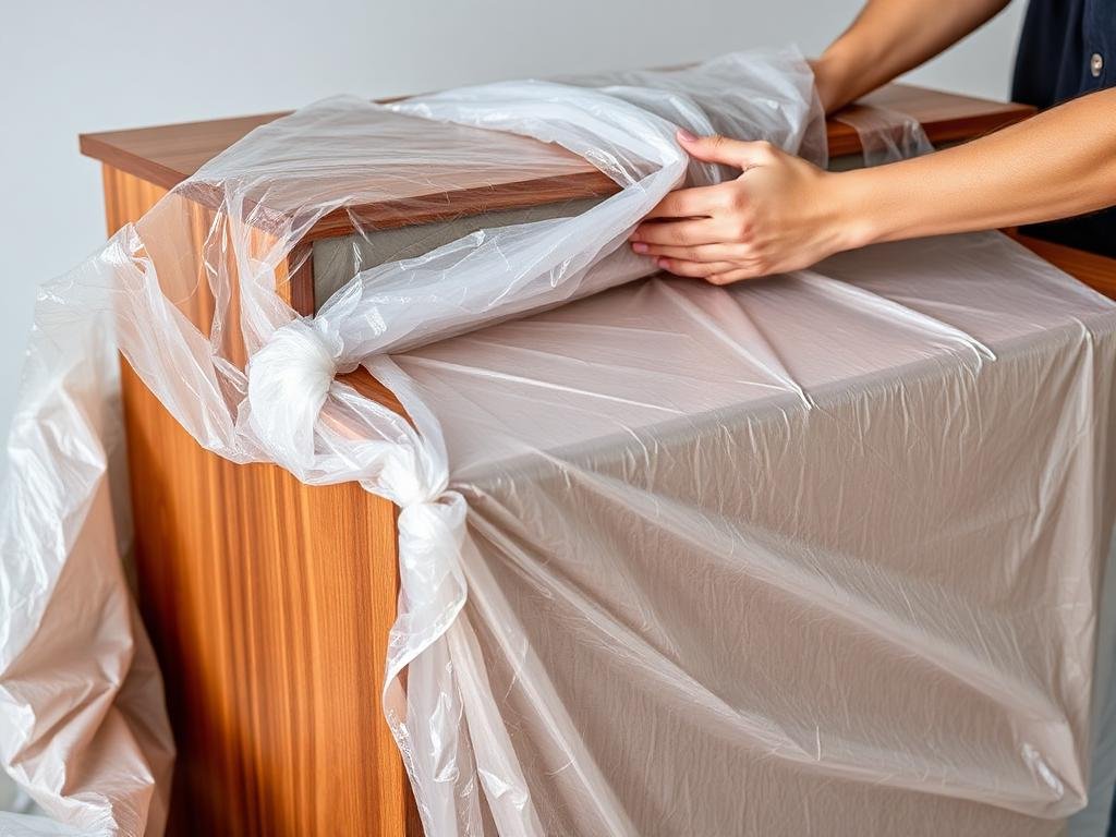 تغليف الأثاث بمواد حماية احترافية
