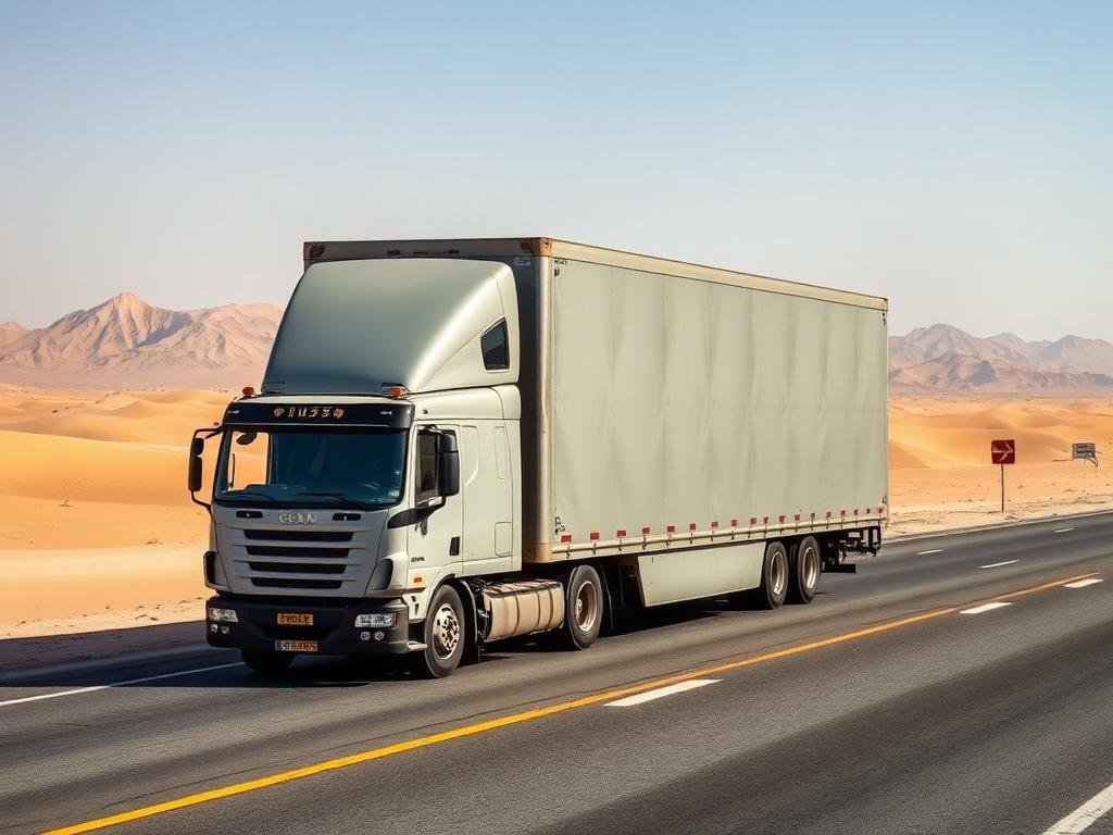 شاحنات نقل العفش على الطرق السريعة