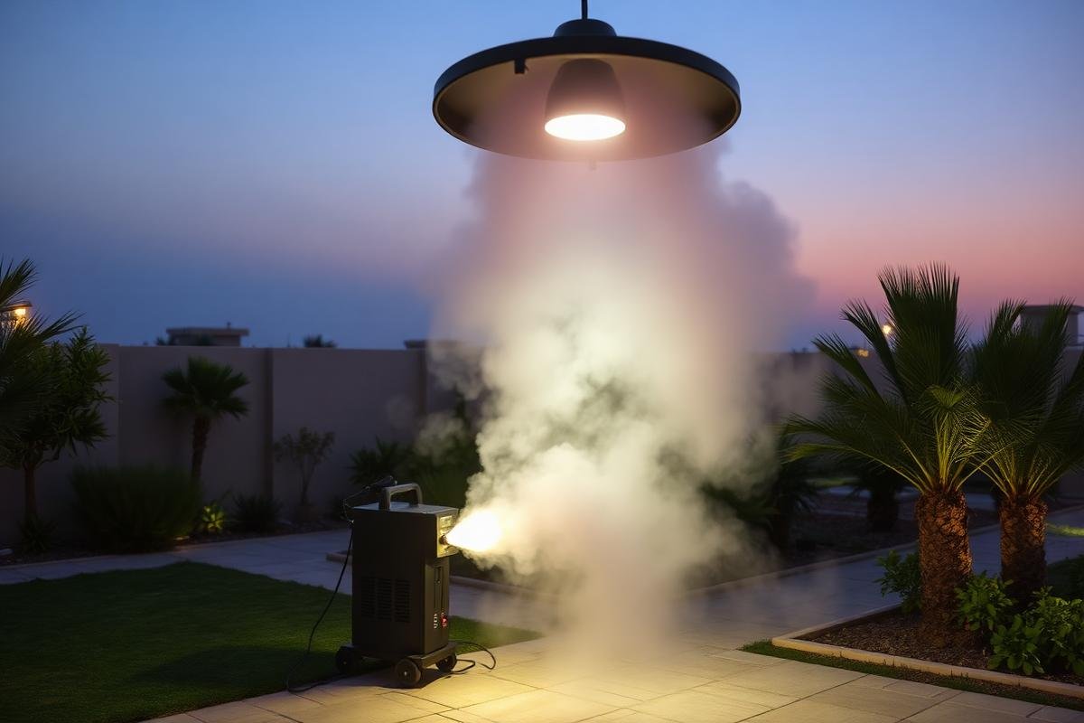 تضبيب لمكافحة الحشرات الطائرة في المناطق المفتوحة