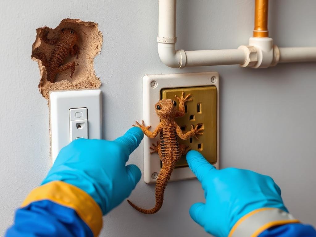 منافذ دخول الوزغ الشائعة في المنازل