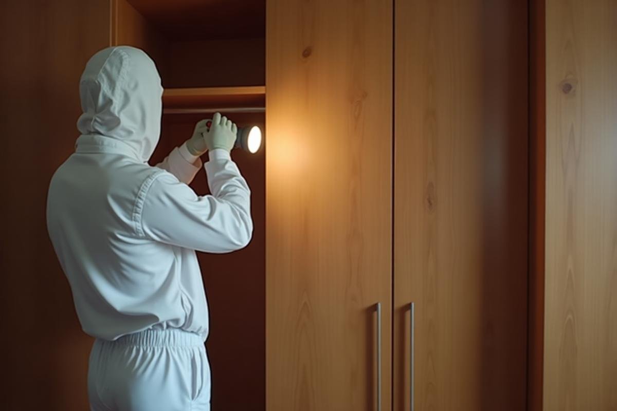 فحص خزائن الملابس للكشف عن العتة - فريق خبراء مكة المتخصص