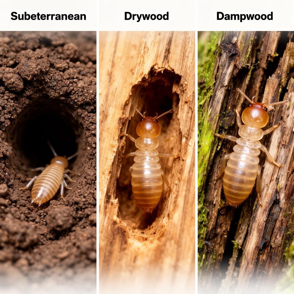 أنواع النمل الأبيض الثلاثة: الجوفي والجاف والرطب - دليل شركة مكافحة النمل الأبيض بمكة