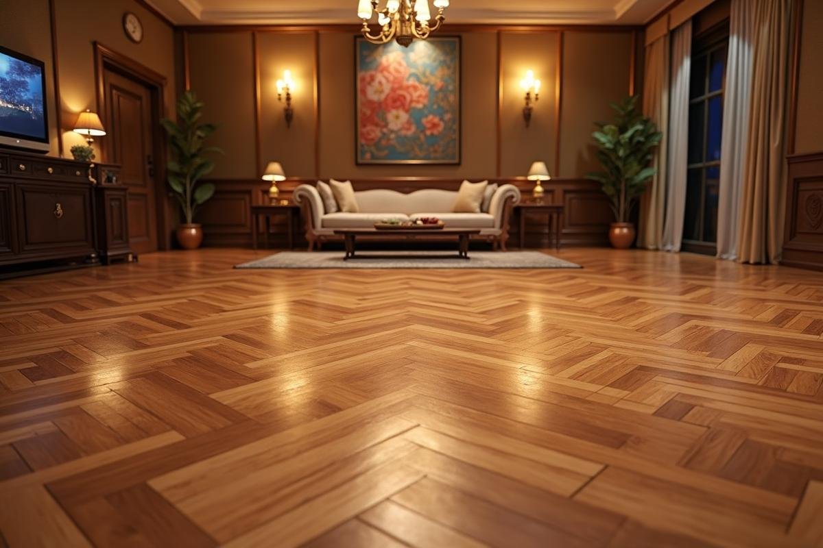 تركيب باركيه صالة فاخرة بمكة