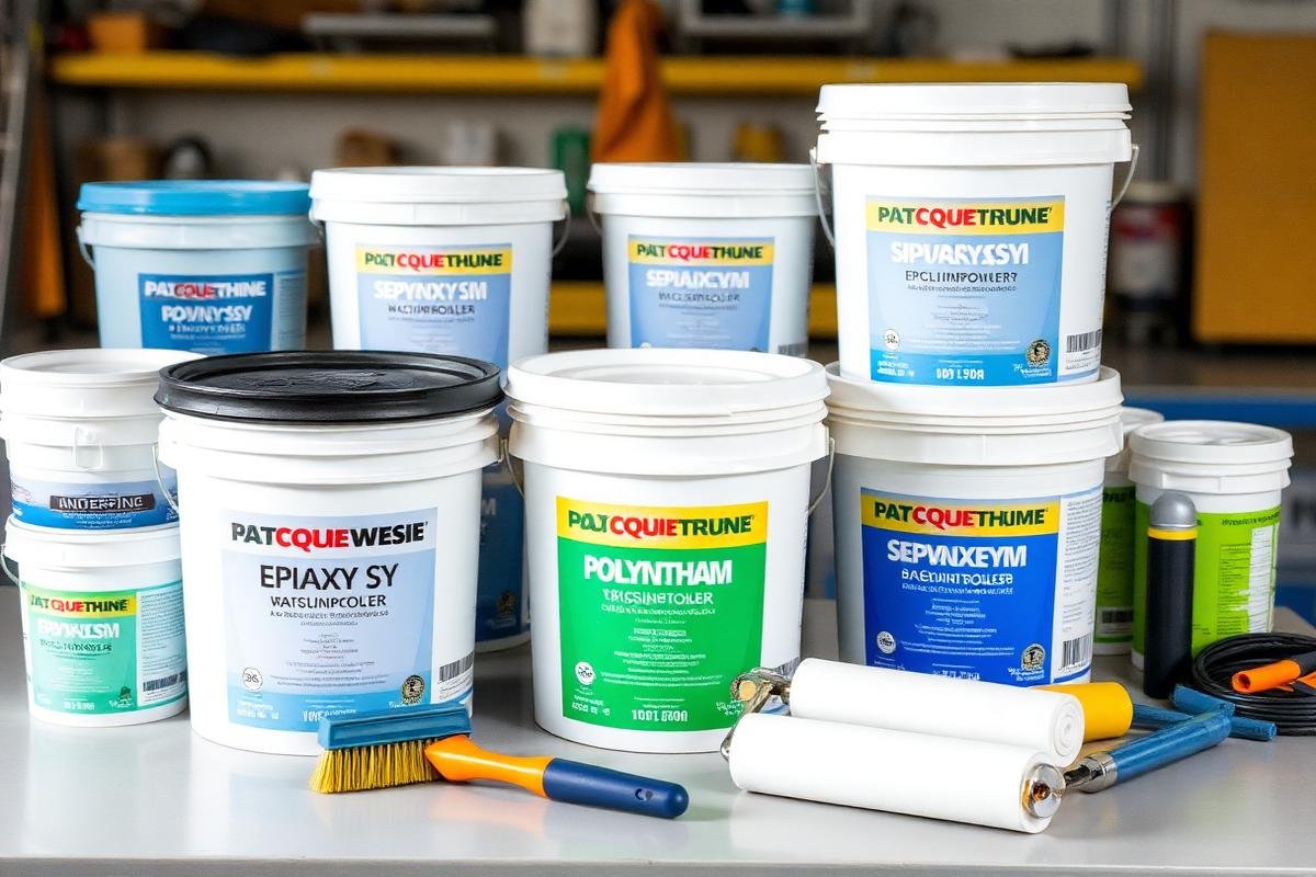 مواد عزل المسابح المختلفة من إيبوكسي وبولي يوريثان