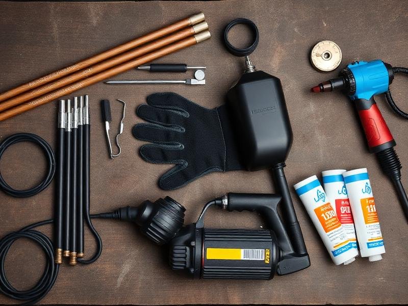 معدات وأدوات لحام خزانات المياه الاحترافية